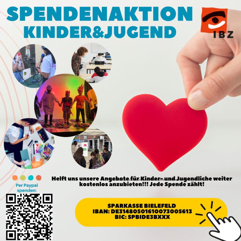 Spendenaufruf- Kinder & Jugend IBZ – IBZ Bielefeld E.V.