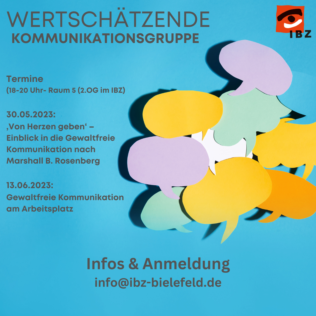 Wertschätzende Kommunikationsgruppe Im IBZ – IBZ Bielefeld E.V.