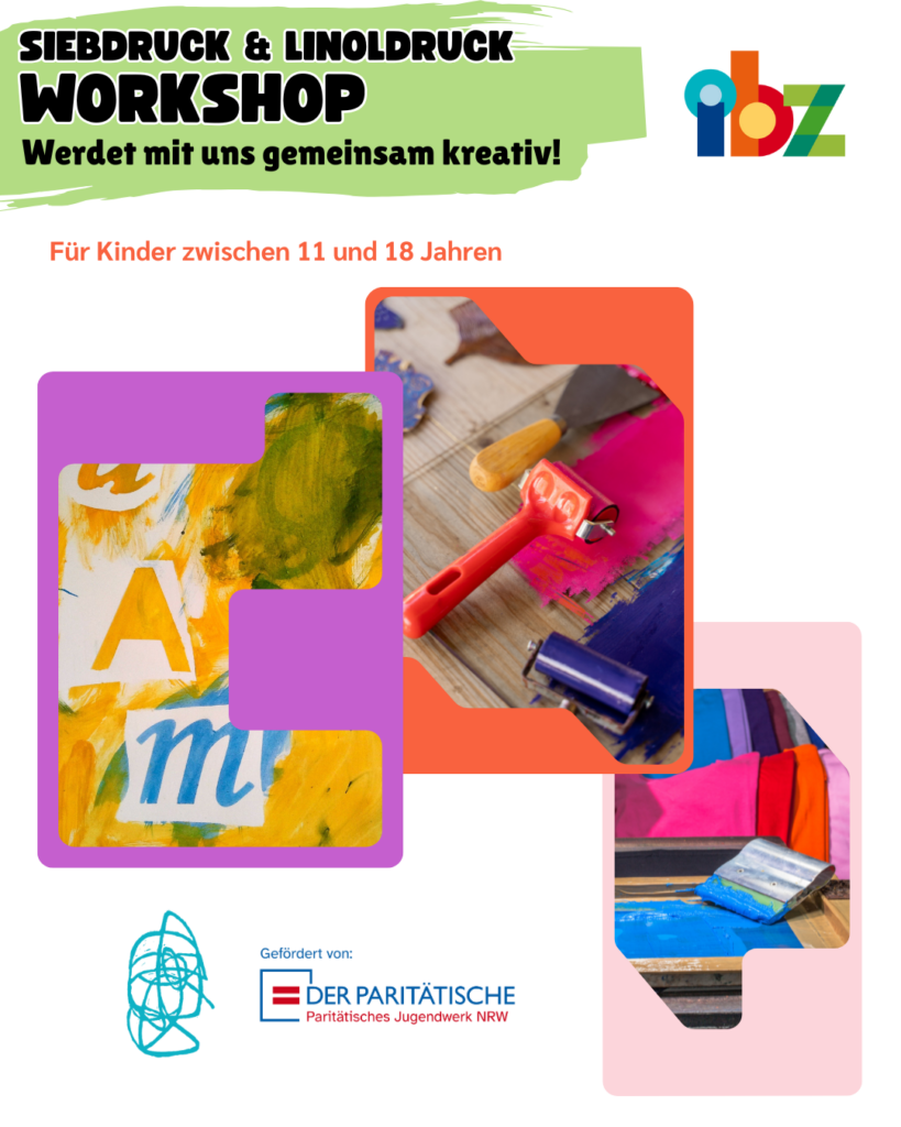 Startet die Anmeldung für Siebdruck & Linoldruck Workshop