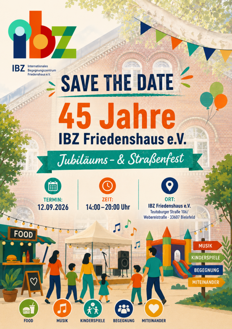 Guarde la fecha: 45 años de IBZ Friedenshaus e.V. - Aniversario & Street Festival